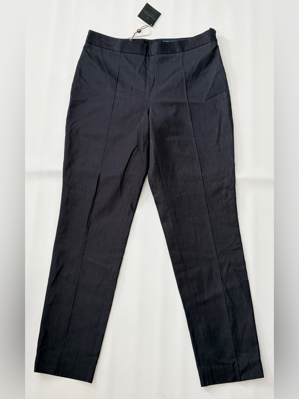 Brooks Brothers Cotton Trousers Caroline Fit Pants Navy Blue size 6 - Picture 3 of 15
